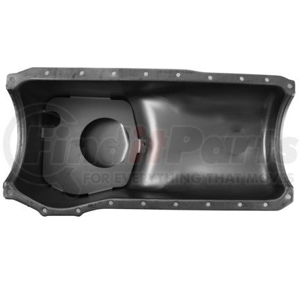 Pioneer 501164 Engine Oil Pan - Steel, Natural Color, Baffled, 5.00 quarts