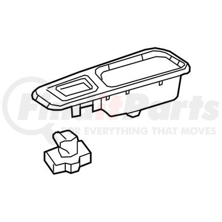 Mopar 5XA44LXHAA Door Window Switch - Rear, For 2015-2022 Jeep Renegade