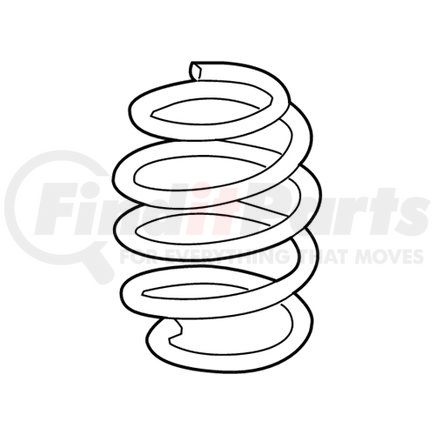 Mopar 68264702AA Coil Spring - Rear, Left, For 2015-2022 Jeep Renegade