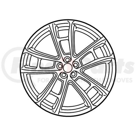 Mopar 6CT34MALAC Wheel - Front or Rear, Alloy
