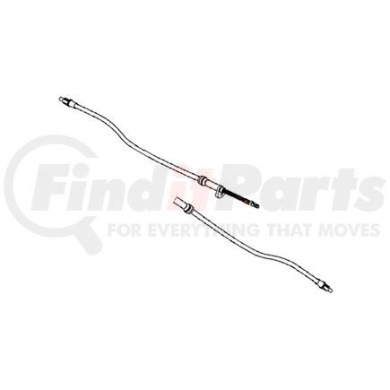 Mopar 68066189AF Parking Brake Cable - Rear, Left