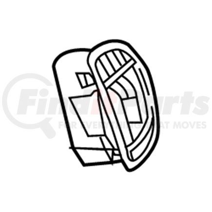 Mopar 5ND06U00AA Dashboard Air Vent - Right, Outboard, For 2014-2019 Fiat 500L