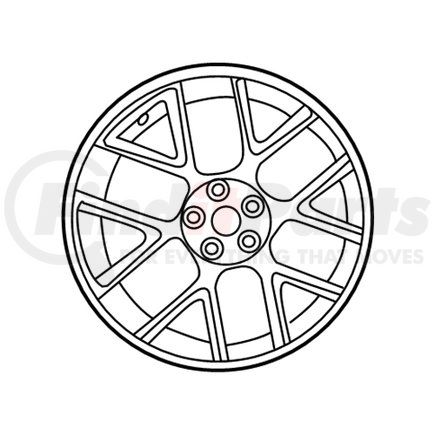 Mopar 6MN94RNWAA Wheel - Front or Rear, Alloy