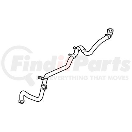 Mopar 68280802AD Engine Coolant Reservoir Hose