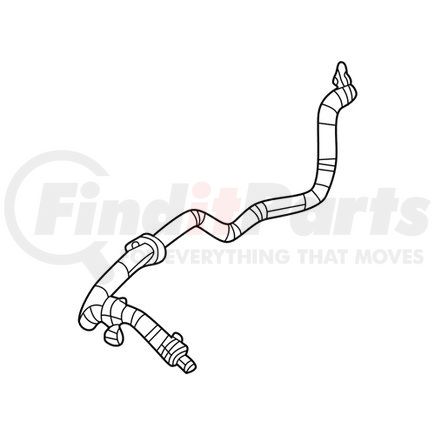 Mopar 68335574AC Engine Coolant Reservoir Hose - For 2019-2023 Ram 1500