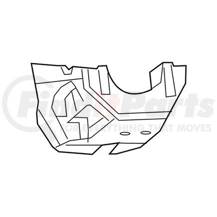 Mopar 6NH87RN8AD Steering Column Cover - Lower, For 2019-2023 Ram