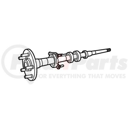 Mopar 68471168AA Drive Axle Shaft Assembly - Rear, Left or Right, For 2020-2023 Jeep Gladiator