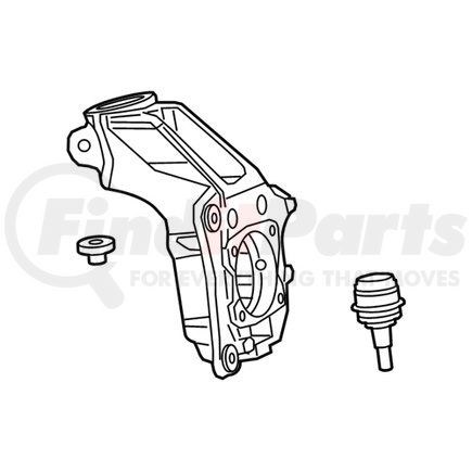 Mopar 68285995AC Suspension Knuckle - Front, Left, For 2019-2023 Jeep Cherokee