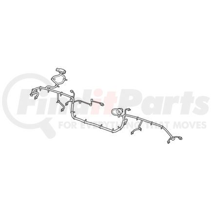 Mopar 68294468AD Bumper Cover Wiring Harness - Rear, For 2019-2020 Ram 1500