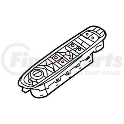 Mopar 6BZ29LXHAA Door Window Switch - Front, Right, For 2017-2021 Jeep Compass