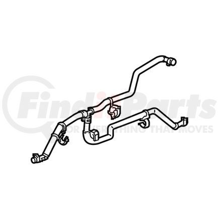 Mopar 68280801AE Engine Coolant Reservoir Hose