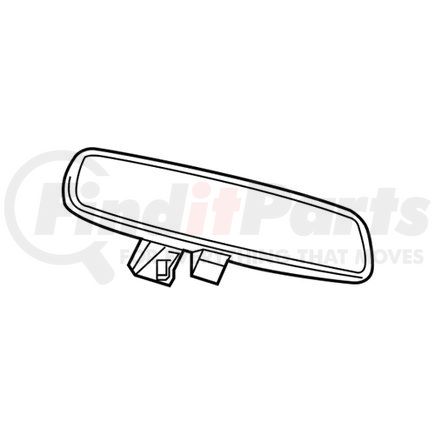 Mopar 68325128AA Interior Rear View Mirror - For 2019-2023 Ram