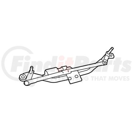 Mopar 5116303AH Windshield Wiper Motor and Linkage Assembly - For 2009-2020 Dodge Journey