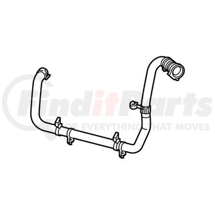 Mopar 68280799AC Engine Coolant Reservoir Hose - For 2018-2023 Jeep Wrangler