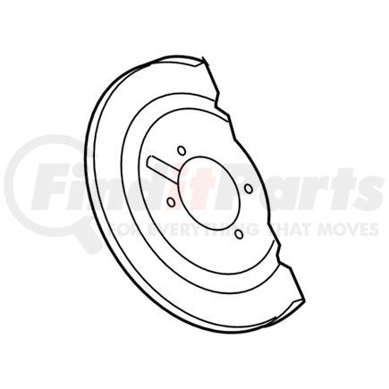 Mopar 4779784AB Brake Dust Shield - Right, for 2012-2020 Ram/Dodge/Chrysler