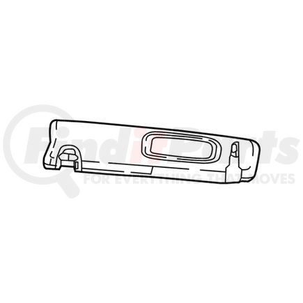 Mopar 5SY76PS4AD Sun Visor - Left, with Attaching Screws, For 2017-2021 Jeep Compass