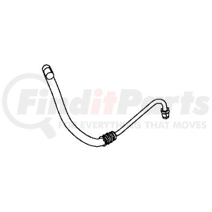Mopar 52060176AG Power Steering Return Hose - with Nut and Clamp, For 2007-2011 Jeep Wrangler