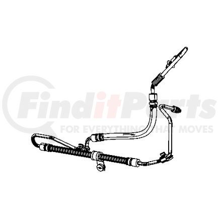 Mopar 5154470AD Power Steering Pressure Hose - For 2014-2015 Jeep Grand Cherokee