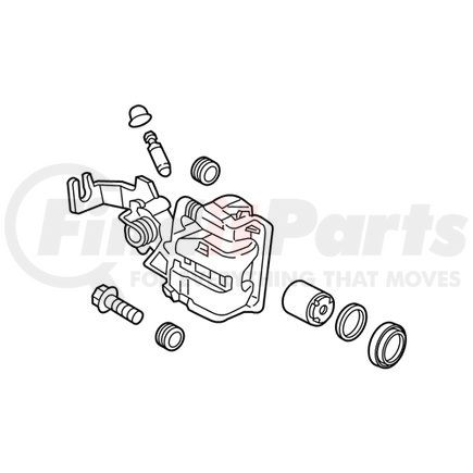Mopar 68337463AA Disc Brake Caliper - Rear, Right, For 2017-2019 Fiat 124 Spider