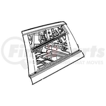 Mopar 5076873AD Door Window Glass Run Channel - Rear, Left, For 2009-2020 Dodge Journey