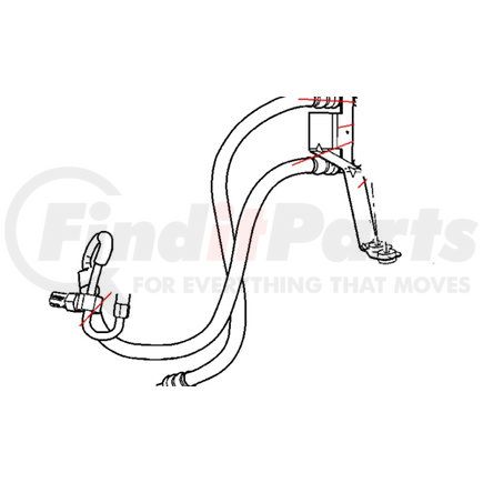 Mopar 68146830AA Power Steering Pressure Hose - For 2005 Jeep Liberty