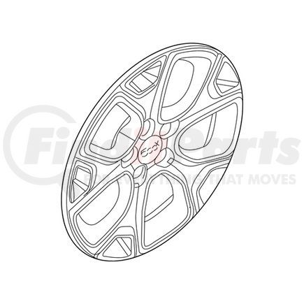 Mopar 6AP54LXHAA Wheel Cover - For 2016-2018 Fiat 500X