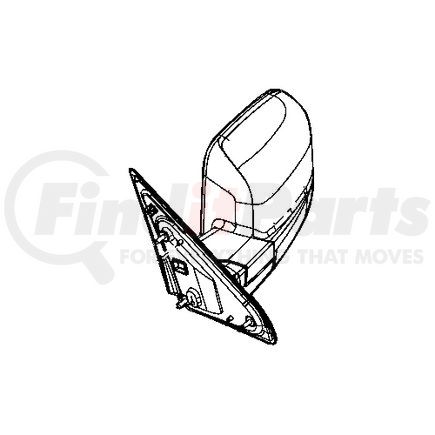 Mopar 68061200AF Door Mirror - Right, for 2010-2012 Ram 1500/2500