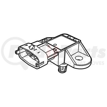 Mopar 68143574AA Manifold Absolute Pressure Sensor - For 2012-2017 Fiat 500