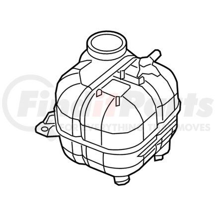 Mopar 68288272AB Engine Coolant Reservoir - For 2019-2023 Jeep Cherokee