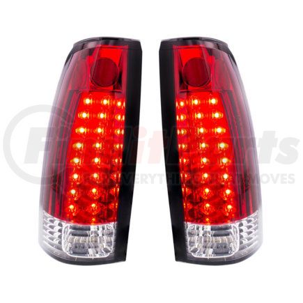 United Pacific 110545 Tail Light - LED, Red/Clear Lens, for 1988-1998 Chevy & GMC Truck