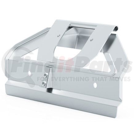 United Pacific 110880 License Plate Bracket - Polished, Stainless Steel, OE Style, For 1966-1977 Ford Bronco