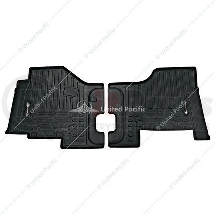 United Pacific 42511 Floor Mat Set - Black, RigGear, RH and LH Interior Mats, with 4 Mounting Pucks
