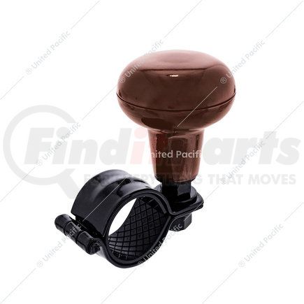 United Pacific 70159 Steering Wheel Knob - Wooden Style, ABS Plastic, For 1-1/8" to 1-5/16" Grips