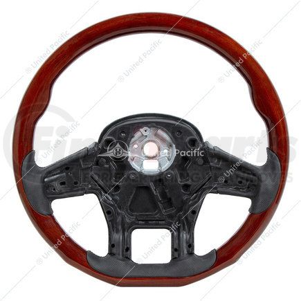 UNITED PACIFIC 88189 Steering Wheel - 18 in., YourGrip, Wood, 36-Spline Mounting Adapter