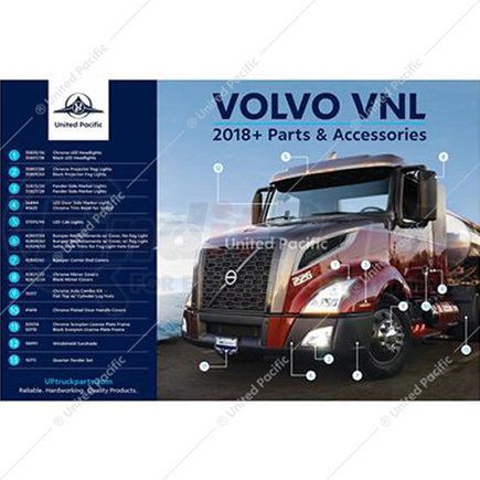 United Pacific 99226 Poster - 2018-2023 Volvo VNL 2018-2023 Truck Accessories, 36" x 24"