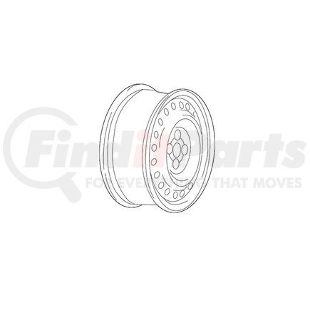 Mopar 04755299AA Aluminum Wheel - Front or Rear