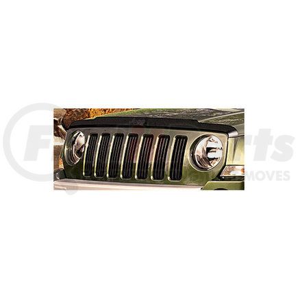 Mopar 82210417AB Hood Deflector - Tinted, Front, with Jeep Logo, For 2007-2017 Jeep Patriot