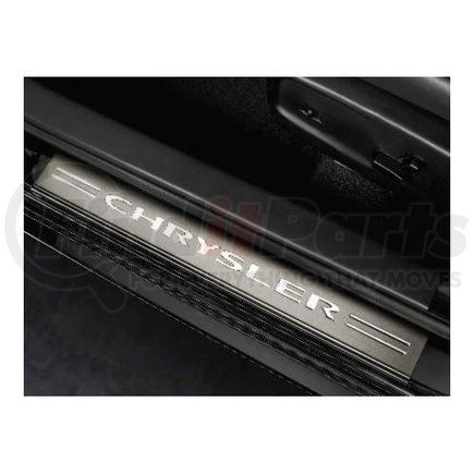 Mopar 82212285AB Door Sill - Stainless Steel, with Chrsyler Logo, For 2011-2023 Chrysler 300