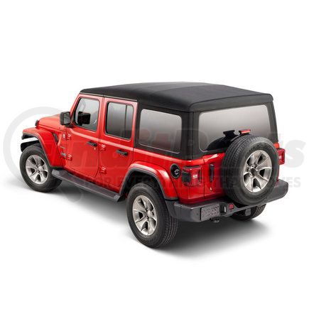 Mopar 82215146AB Soft Top - Black, with Tinted Windows, For 2018-2023 Jeep Wrangler