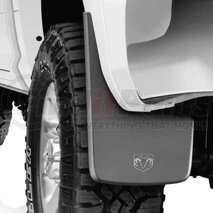 Mopar 82216223AA Mud Flap - Rear, Heavy Duty Rubber, For Vehicles with Fender Flares