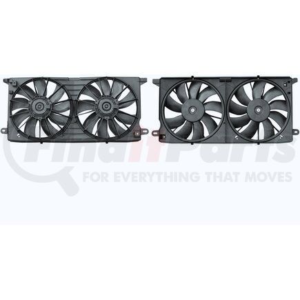 APDI RADS 6014103 Dual Radiator and Condenser Fan Assembly