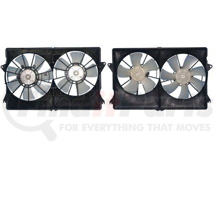 APDI RADS 6015102 Dual Radiator and Condenser Fan Assembly