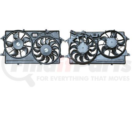 APDI RADS 6018131 Dual Radiator and Condenser Fan Assembly