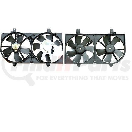 APDI RADS 6029127 Dual Radiator and Condenser Fan Assembly