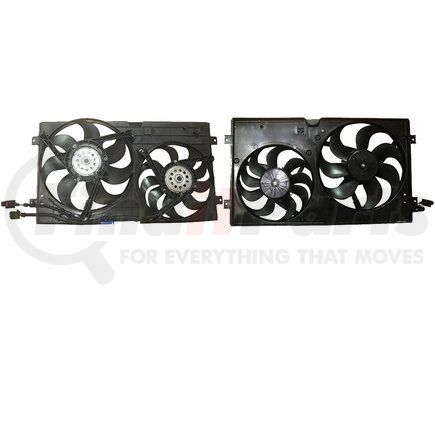 APDI RADS 6035101 Dual Radiator and Condenser Fan Assembly