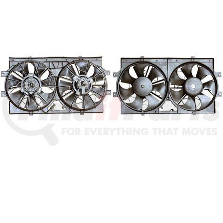 APDI RADS 6017116 Dual Radiator and Condenser Fan Assembly