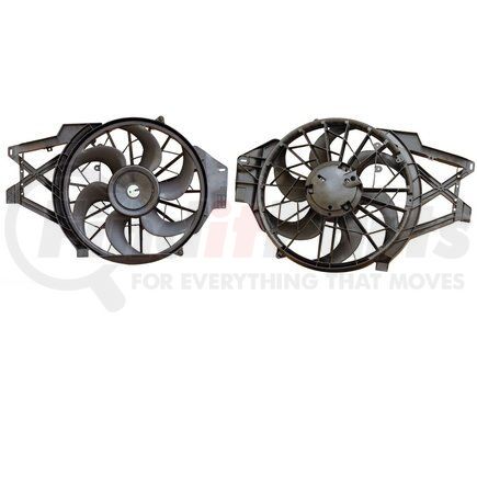 APDI RADS 6018144 Dual Radiator and Condenser Fan Assembly
