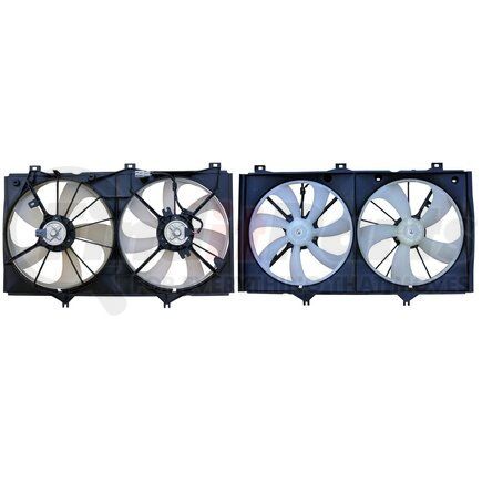 APDI RADS 6034156 Dual Radiator and Condenser Fan Assembly
