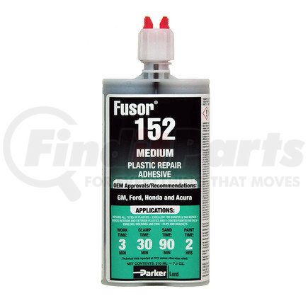 FUSOR 152 Plastic Repair Adhesive - Medium, 7.1 Oz., for GM/Ford/Honda/Acura