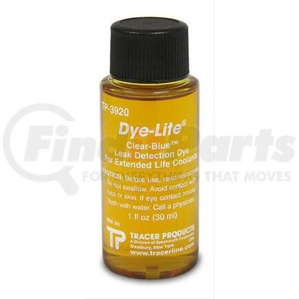 Tracer Products TP3920-0601 Dye-Lite® Clear-Blue™ Leak Detection Dye - 1 Oz., for Extended Life Coolants